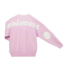 新品 [ミキハウス] WEB限定 バックロゴトレーナー 大人用 スウェット 長袖 ロゴ 無地 男の子 女の子 親子ペア キッズ 子供服 10-5683-140 M(165-175cm) ラベンダー