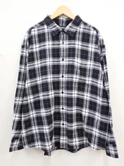 ★5184☆XLARGE エクストララージ FUNKY RECORDS L/S SHIRT 101233014002 ネルシャツ 長袖　未使用美品　XL