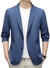 新品 [Ｒｏｒｔｙｎｏ] 軽薄 スーツジャケット メンズ 春夏用 ビジネスジャケット 二枚ボタン テーラードジャケット 薄地 紳士ブレザー カジュアル サマージャケット 通勤アウター スリム フォーマルスーツ 日焼け対策 オシャレ 軽量 シンプル 礼服