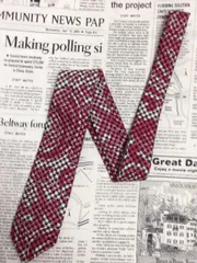 ダーバン DURBAN 微光沢 ネクタイ イタリア生地 日本製 シルク100% パターン柄 ミックス T-005887 ゆうパケット