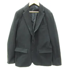 アズールバイマウジー AZUL by moussy テーラードジャケット ミドル丈 シングルボタン 総裏地 M ブラック 黒 /YM33