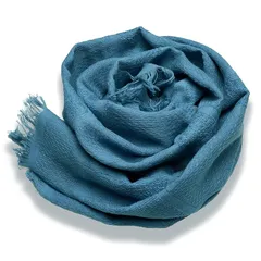 Tafura 泉州タオル タオル生まれのタオルマフラー 34.5×130cm 日本製 綿100％ 吸水 立体巻き 洗える 夫婦兼用 プレゼント ギフト 贈り物 千草色 ブルー