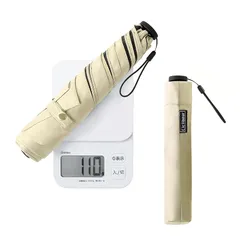 日傘 軽量 110g uvカット 遮光 折り畳み レディース 折りたたみ傘 コンパクト 晴雨兼用 折畳傘 メンズ 持ち運びに便利 紫外線対策 熱中症対策 日焼け防止 母の日 父の日 プレゼント (カーキ)