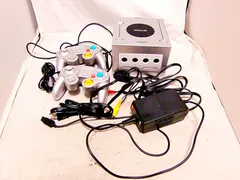 Nintendo gamecube DOL-101 本体 コントローラー2台 ケーブルセット シルバー 通電起動確認済 任天堂 ゲームキューブ