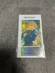 学園アイドルマスター チケット風ダイカットステッカー　紫雲清夏