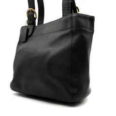 【良品✨】OLDCOACH leather totebag オールドコーチ レザー素材トートバッグ グラブタンレザー A4収納可能 男女兼用 ブラック ストラップ付き
