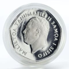 純銀 .999】西サモア 1986年 銀貨 5オンス 本物保証 - メルカリ