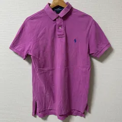 (^w^)b Polo by Ralph Lauren ポロ バイ ラルフ ローレン ポロシャツ 無地 Tシャツ カジュアルシャツ 春 外出 デイリー コットン100％ Cotton100％ パープル 紫 メンズ サイズ M OM10923HG