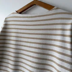 セントジェームス バスクシャツ ボーダー SAINT JAMES ouessant ecru/beige T4