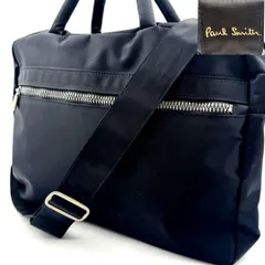 PaulSmith ポールスミス ブリーフケース ビジネスバッグ ナイロン ブラック BLACK 黒 パープル PURPLE 紫 2WAY ショルダーバッグ 斜めがけ 斜め掛け  y2k archive アーカイブ