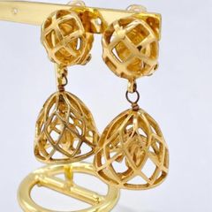 CHANEL 鳥籠イヤリング ゴールド バードケージ イヤリング - メルカリ