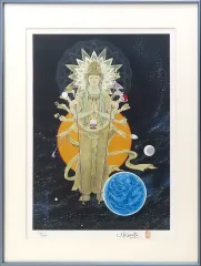 【中古】原画イラストボード 付属品付)桑田二郎 複製原画 千手観音