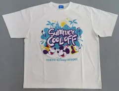【中古】Tシャツ ミッキーマウス＆ミニーマウス＆ドナルドダック サマー・クールオフ ビッグシルエットTシャツ ホワイト ワンサイズ 「ディズニー」 東京ディズニーリゾート限定
