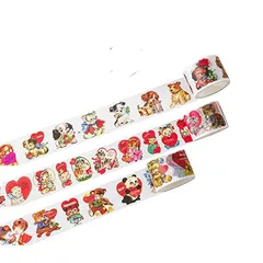 【新品】 和紙マスキングテープ セット 3個セット 装飾マスキングテープ すし 各種アカウント DIYクラフト ギフトラッピング クリスマスパーティー用品 マルチカラー 3 TAPE (猫犬くま（roumaoxinyu）) 0