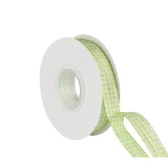 【新品】 ITIsparkle タータンチェックリボン 幅16mm×22M巻 手芸 服飾 ラッピング ちょう結び リボン #550-グリーン 1