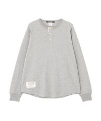 人気‼️SATUR グレー ヘンリーネック M - メルカリ