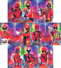 【中古】キャラカード 全10種セット 「全スーパー戦隊展 トレーディング箔押しクリアカードD」