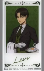 【中古】キャラカード リヴァイ・アッカーマン クリアカード 「進撃の巨人 執事衣装 描き下ろしアクリルくじ」 10連セット購入特典