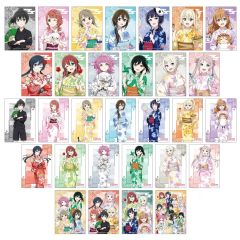 ラブライブ！ 虹ヶ咲 ダイカットクリアカード12種 三つ折りボード