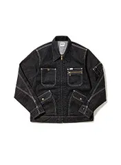 新品 Leeレディースジップアップジャケット ブラック M