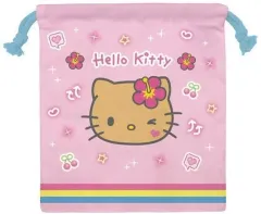 【新品】バッグ ハローキティ 巾着 日焼け 「サンリオキャラクターズ」