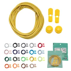 [TEN ANNTONIO] 結ばない 靴紐 ゴム製 ドローコード シューレース リフレクター 反射 伸縮 ストッパー付き 夜間視認性 ランニング スニーカー ウォーキング 簡単着脱 2本セット リフレクター(ブラック, 120cm) [ブラック] [120]