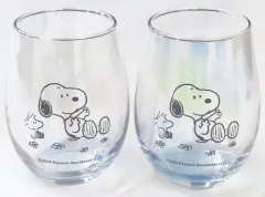 【中古】グラス スヌーピー＆ウッドストック オーロラペアグラス 「PEANUTS(SNOOPY)」