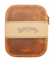 Galen Leather ガレンレザー ペンケース 10本 クレイジーホース ブラウン ハンドメイド レザー ラウンドジップ 10本差し ノベルティ付き (Zipper 10pen, CH Brown)/ 98c6ebdd