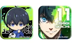 【中古】バッジ・ビンズ 潔世一 スクエア缶バッジセット 「ブルーロック」