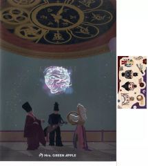 [중고] 클리어 파일 Mrs. GREEN APPLE (쿠스시키) A4 클리어 파일 & 스티커 시트 / 문구 컬렉션 [이치 반 쿠지 Mrs. GREEN APPLE MAGICAL WINTER] H 상