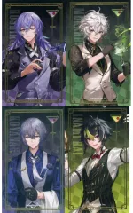 【中古】キャラカード 全4種セット 「バーチャルYouTuber にじさんじ＆NIJISANJI EN HEROIC BAR×animatecafe トレーディング箔押しカクテルカード/Dytica」