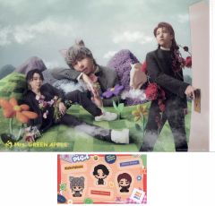 [중고] 클리어 파일 Mrs. GREEN APPLE (10 주년 기념) A4 클리어 파일 & 스티커 시트 / 문구 컬렉션 [이치 반 쿠지 Mrs. GREEN APPLE MAGICAL WINTER] H 상