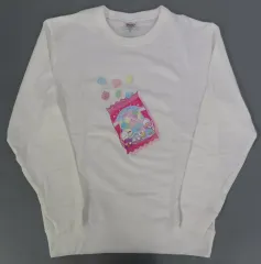 【中古】アウターウェア はぴだんぶい(お菓子デザイン) トレーナー ホワイト XLサイズ 「サンリオキャラクターズ」