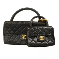 シャネル(Chanel) シャネル ハンドバッグ マトラッセ バッグ ラムスキン ブラック レディース