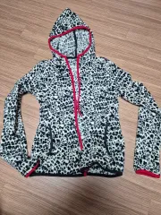 ユニクロ レオパード フリース フーディー S