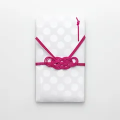 【新品】 印刷加工実験室 祝儀袋 SAWARIGAMI iwai 桃 (本体：豆絞り柄) 【2025年度グッドデザイン賞】18.5cm × 10.5cm 0