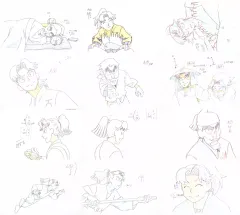 【中古】ポストカード 山田伝蔵＆山田利吉＆卒業生 原画ポストカード12枚セット 「劇場版 忍たま乱太郎 ドクタケ忍者隊最強の軍師 体験展～忍務振り返りの段～」