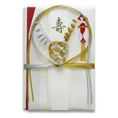 【新品】 長門屋商店 祝儀袋 特撰大金封 婚礼用 金封・目録兼用 檀紙金銀10本結 キ-P952 0