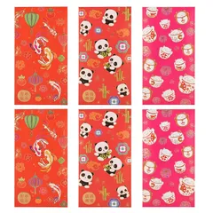 【新品】 【お年玉袋 2023】ポチ袋祝儀袋 おしゃれな封筒 お正月パック お祝いパック 誕生日 進学祝い 感謝の気持ち 結婚式などに使える (6個入り) (幸運を)