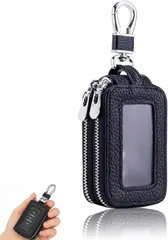 [ARCMAX] キーケース スマートキー対応 メンズ レディース 車 革 可愛い (ブラック) [ブラック]