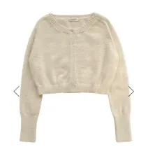 ルルソウル Bushy Crop Cardigan アイボリー