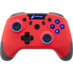 新品 CYBER ・ ゲーミングコントローラー HG 無線タイプ (SWITCH 用) 緋色 - Switch
