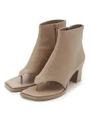 新品 [スナイデル] オープントゥショートブーツ