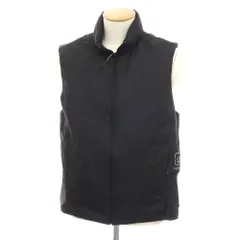 【新品】シーピーカンパニー C.P.Company PERTEX PRIMALOFT ナイロン スタンドカラー ジップアップ 中綿入り ベスト ブルゾン ブラック【サイズS】【メンズ】