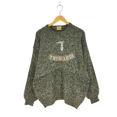 トラサルディ TRUSSARDI MADE IN ITALY フロント刺繍クルーネックニット メンズ 表記無 のサムネイル