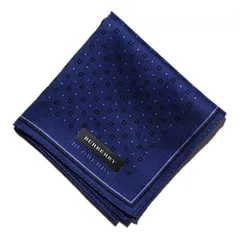 新品 バーバリー ハンカチ ブルー系 34172