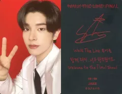 【中古】コレクションカード(男性) 08[スペシャル]：ENHYPEN/ジェイク(JAKE)/裏面箔押し印刷メッセージ入り/「ENHYPEN WORLD TOUR WALK THE LINE ： FINAL OFFICIAL MERCHANDISE」ランダムト