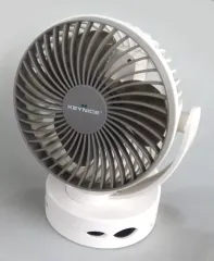 【中古】空調家電 KEYNICE USB充電式 クリップと卓上式扇風機(ホワイト/グレー羽)[KN-871]