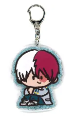 【中古】キーホルダー 轟焦凍 キラキラアクリルキーホルダー 「僕のヒーローアカデミア 第2回 雄英高校オープンスクール」 みんなで!雄英ガラポン A賞