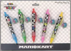 【中古】ペン 集合(マリオカート) シャープペン5本セット 「スーパーマリオ」 ユニバーサル・スタジオ・ジャパン スーパーニンテンドーワールド限定